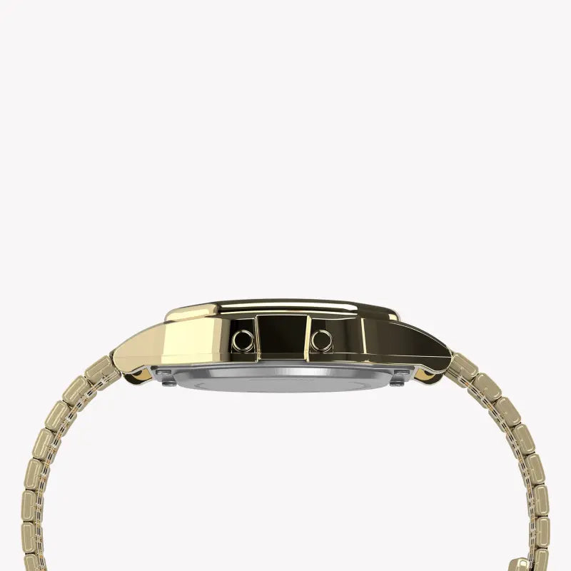 TIMEX TW2U32000 LAB COLLAB - MONTRE NUMÉRIQUE UNISEXE EN ACIER INOXYDABLE DORÉ avec VEILLEUSE INDIGLO