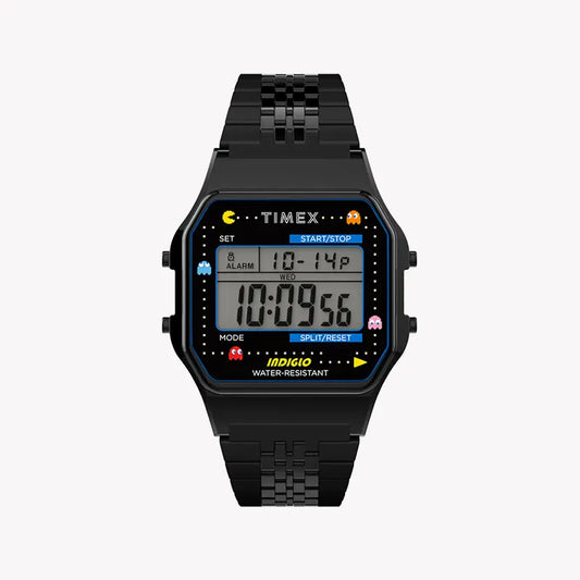 Timex Tw2u32100 Lab Collab - Unisex Black Stainless Steel Digital Watch