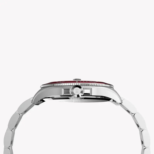 Timex Men's Silver Stainless Steel, Black Dial | Tw2u41700