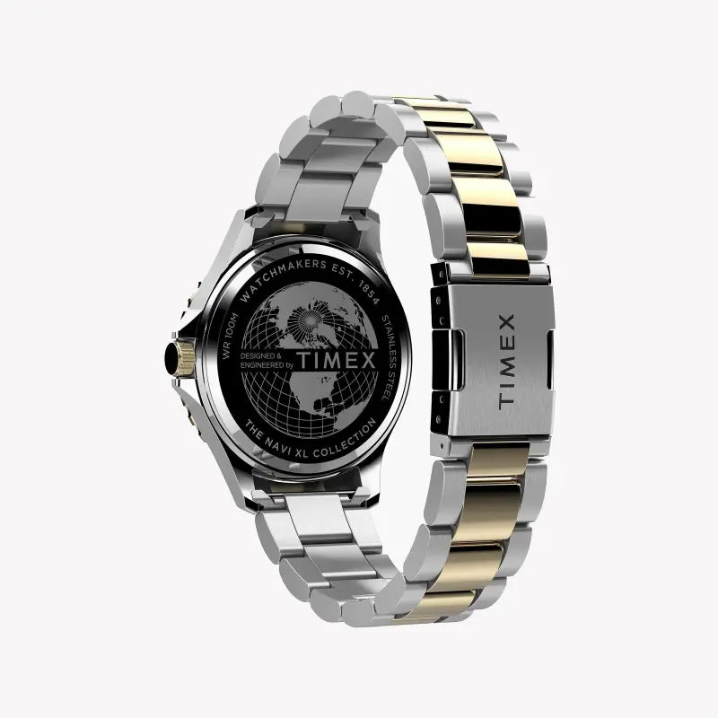 Timex Men's Stainless Steel Watch, Black Dial | Tw2u55500 by i-watch