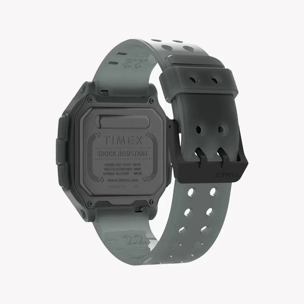 Timex Men's Gray Silicone Watch, Digital Dial | Tw2u56400