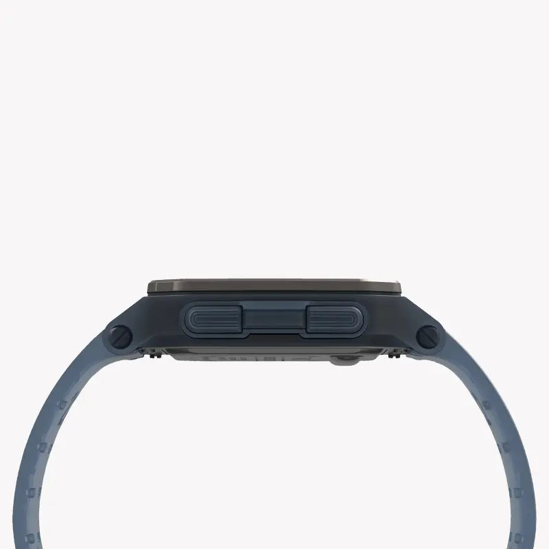 TIMEX Digital Command Urban TW2U56500 – Herrenuhr aus blauem Silikon und Kunstharz, 47 mm