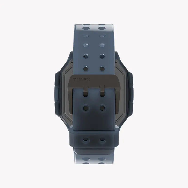 TIMEX Digital Command Urban TW2U56500 – Herrenuhr aus blauem Silikon und Kunstharz, 47 mm