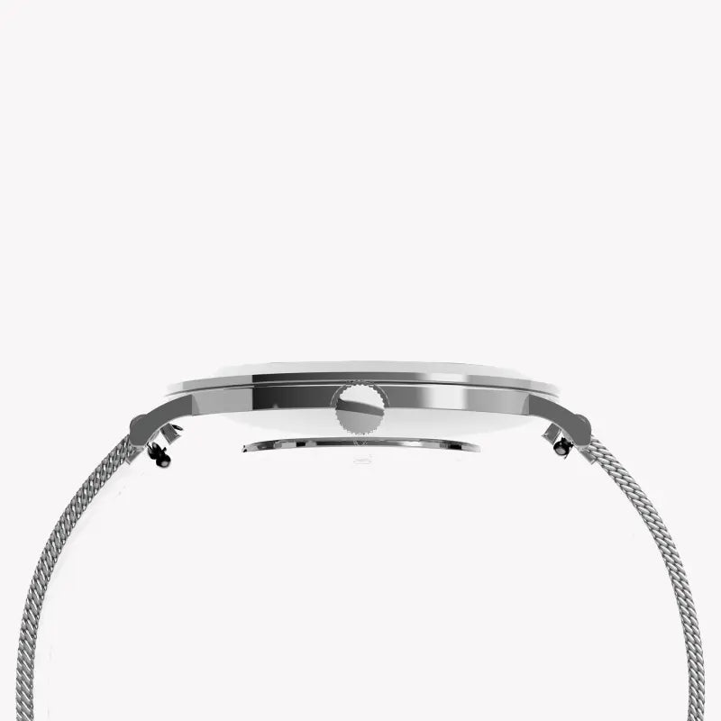 Timex Women's Silver Brass Watch, Stainless Steel Band | Tw2u67000