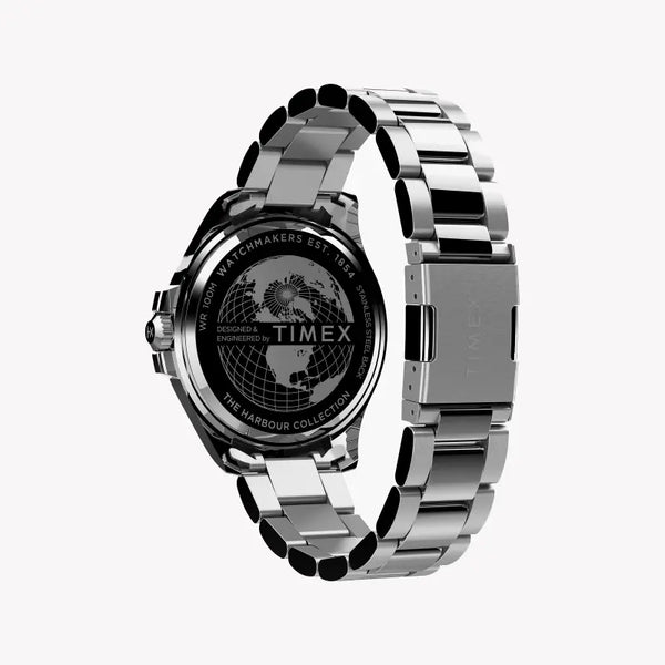 Timex Men's Silver Stainless Steel, Green Dial | Tw2u72000 by i-watch