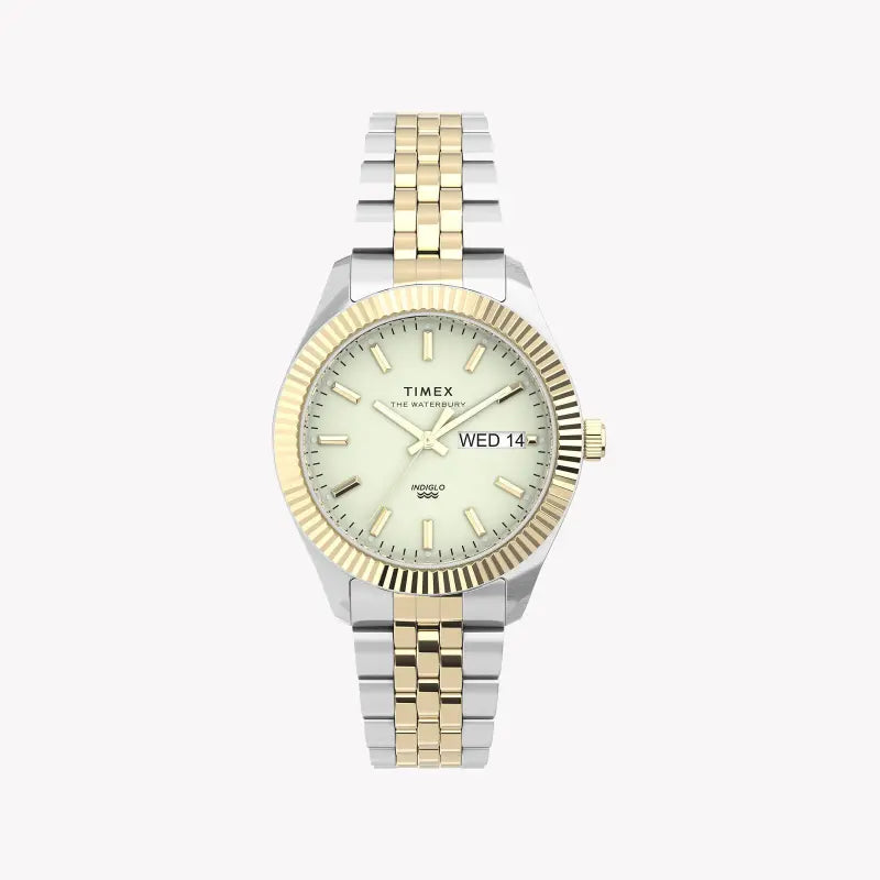 Timex Women's 2t Stainless Steel, Gold Dial | Tw2u78600