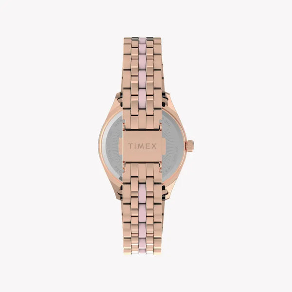 Timex Women's Rose Gold Stainless Steel Watch, Pink Dial | Tw2u82800 by i-watch