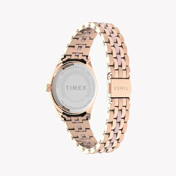 Timex Women's Rose Gold Stainless Steel Watch, Pink Dial | Tw2u82800 by i-watch