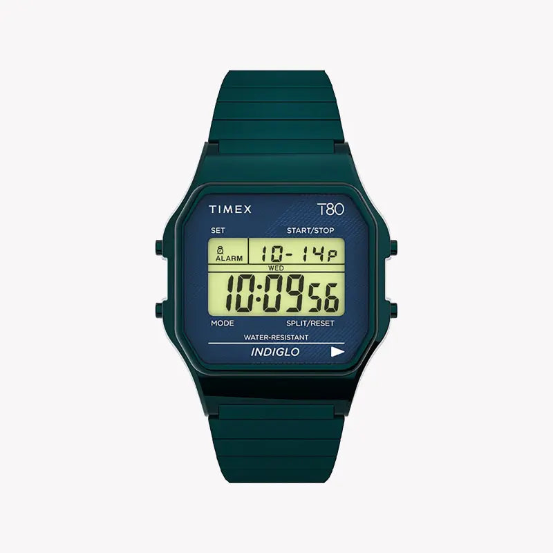 Timex Unisex Blue Resin & Stainless Steel Watch, Digital Dial | Tw2u93800 by i-watch