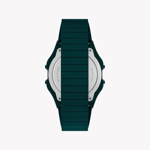 Timex Unisex Blue Resin & Stainless Steel Watch, Digital Dial | Tw2u93800