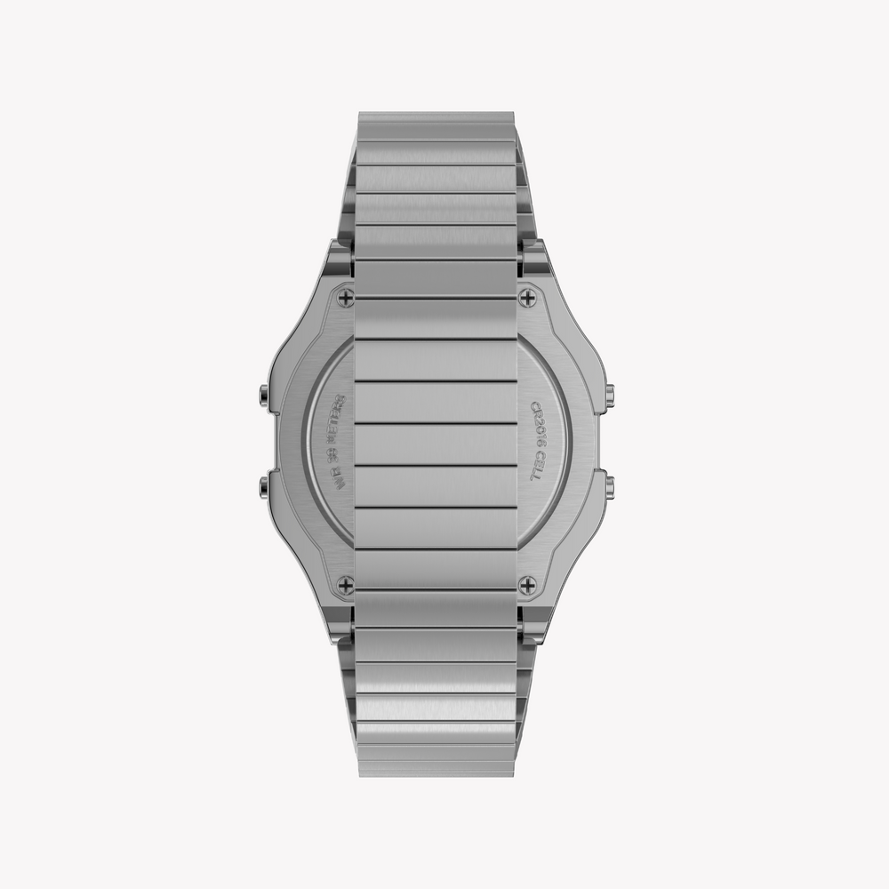 Timex Unisex Silver Stainless Steel Watch, Digital Dial | Tw2r79100 by i-watch