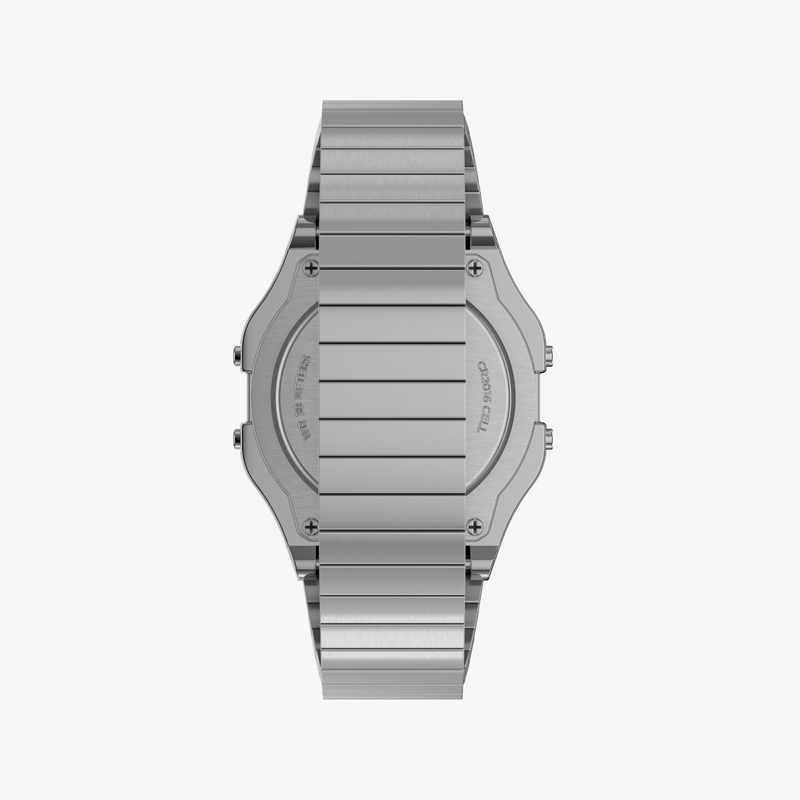 Timex Unisex Silver Stainless Steel Watch, Digital Dial | Tw2r79100 by i-watch