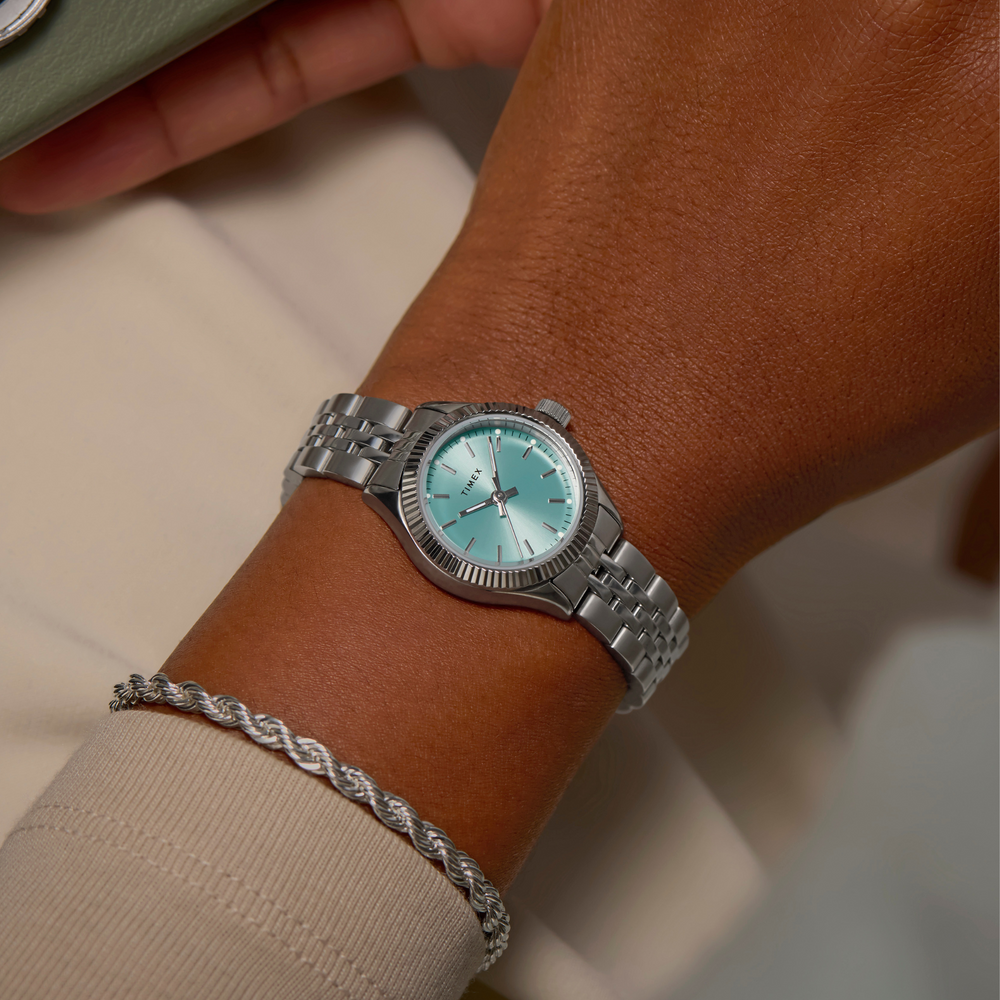 Timex Women's Silver & Blue Quartz Watch | Tw2w90700 by i-watch
