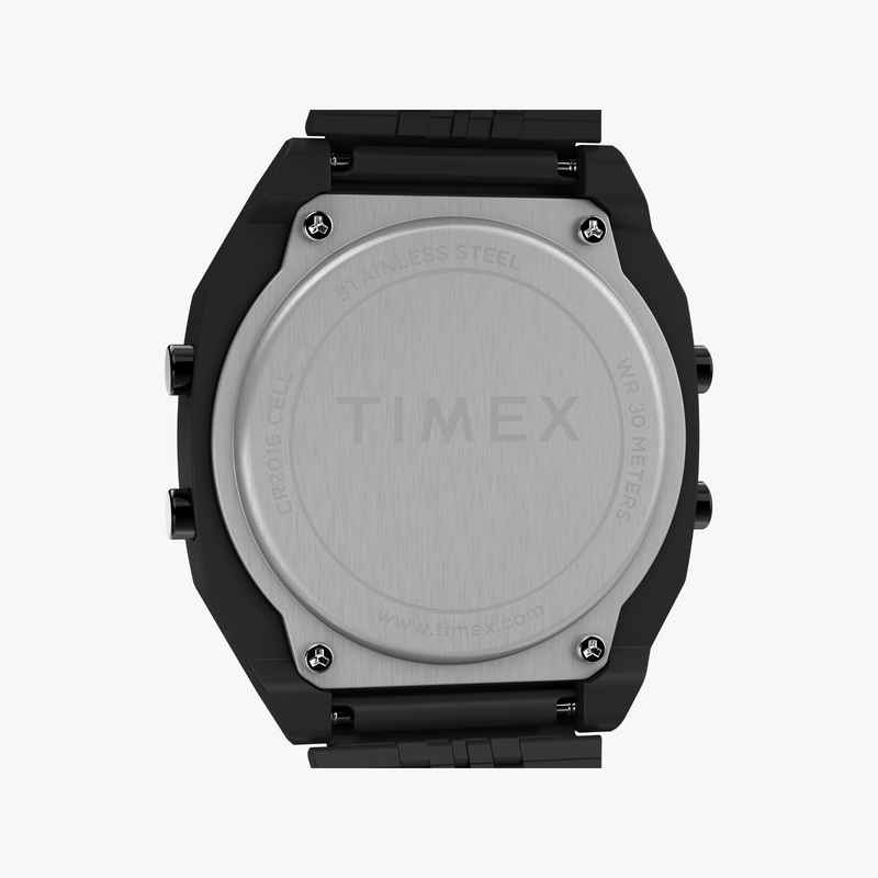 Timex Men's Black Stainless Steel Watch | Model Tw2w91600