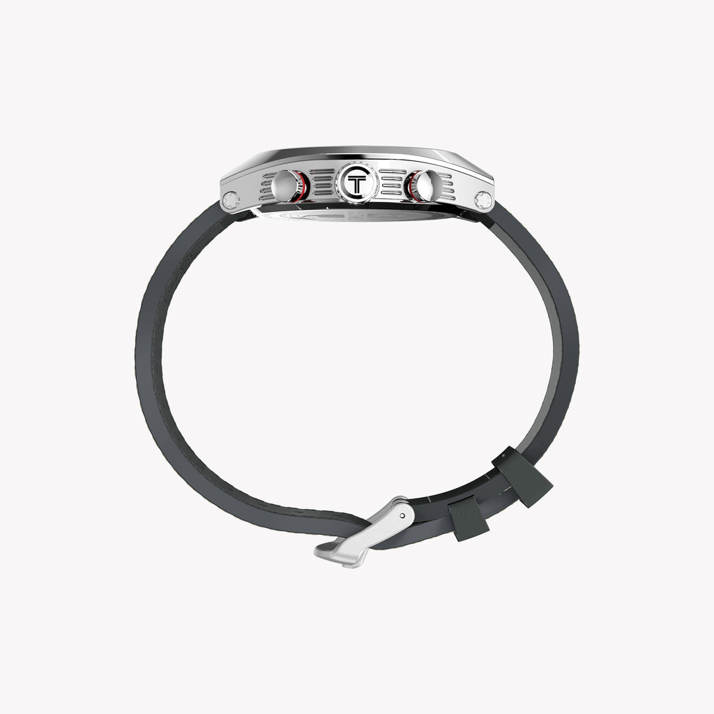 Mens Legacy Tonneau SST Taupe Dial Brown Strap Watch | TW2W93400