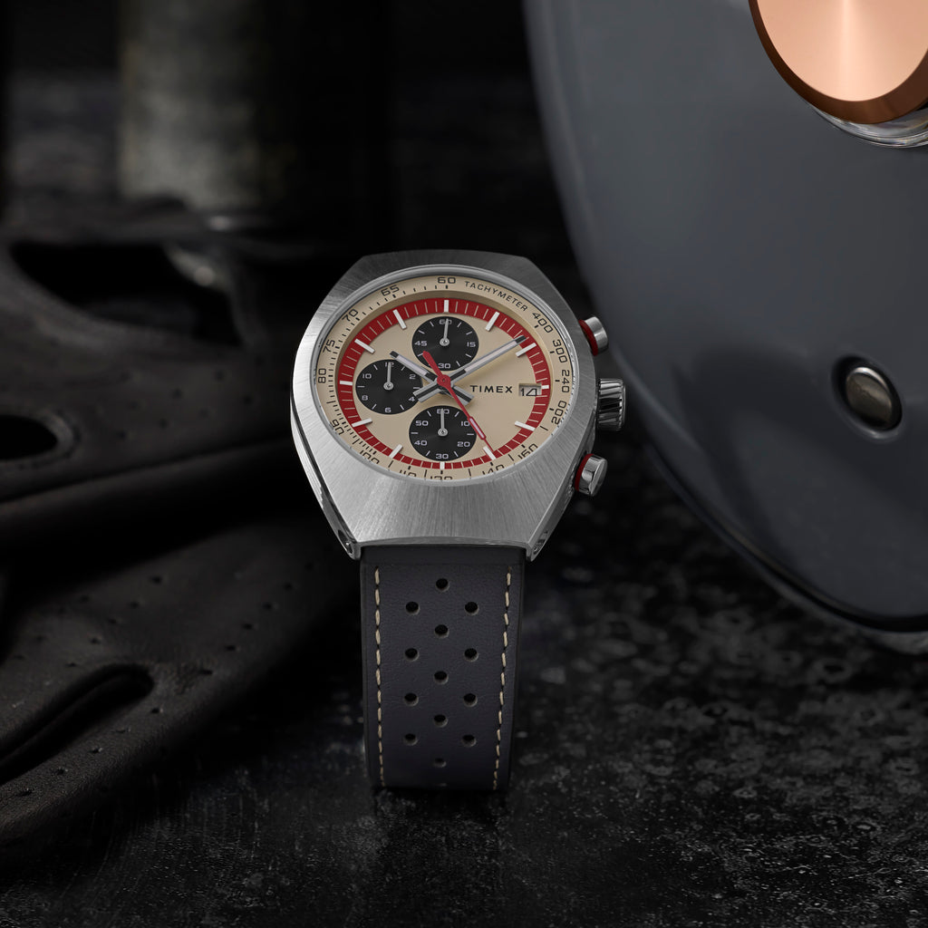 Mens Legacy Tonneau SST Taupe Dial Brown Strap Watch | TW2W93400