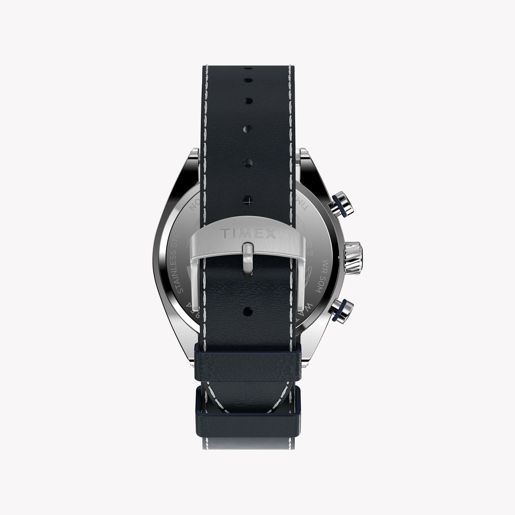 Mens Legacy Tonneau SST Blue Dial Blue Strap Watch TW2W93500