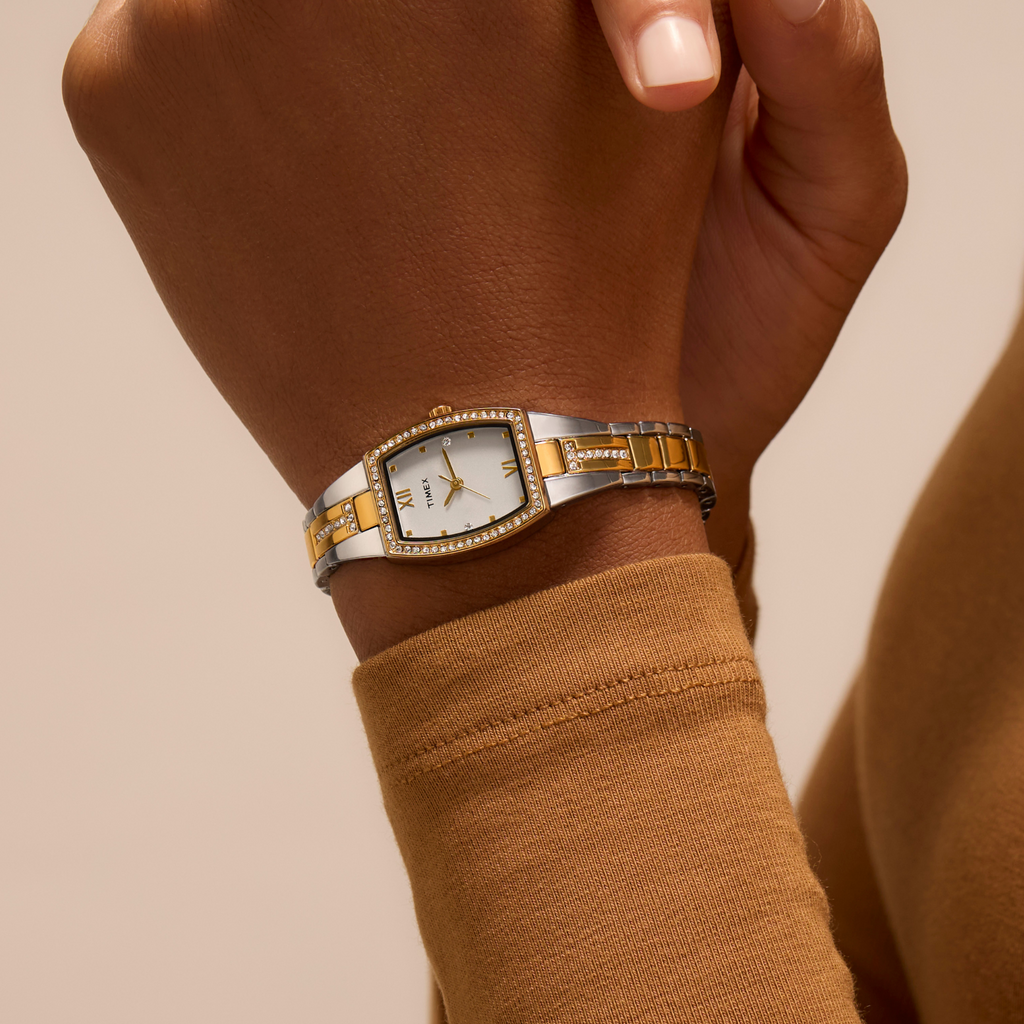 Timex Women's Silver & Gold Watch | Model Tw2w95800