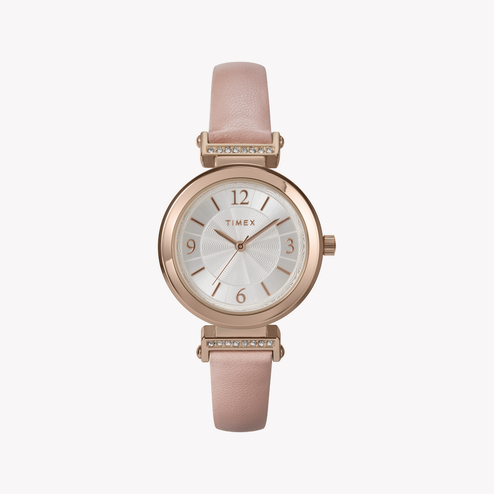 Timex Women's Rose Gold, Pink Leather | Tw2w96300 by i-watch