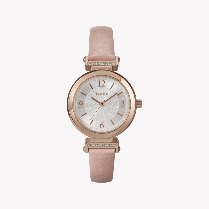 Timex Women's Rose Gold, Pink Leather | Tw2w96300 by i-watch