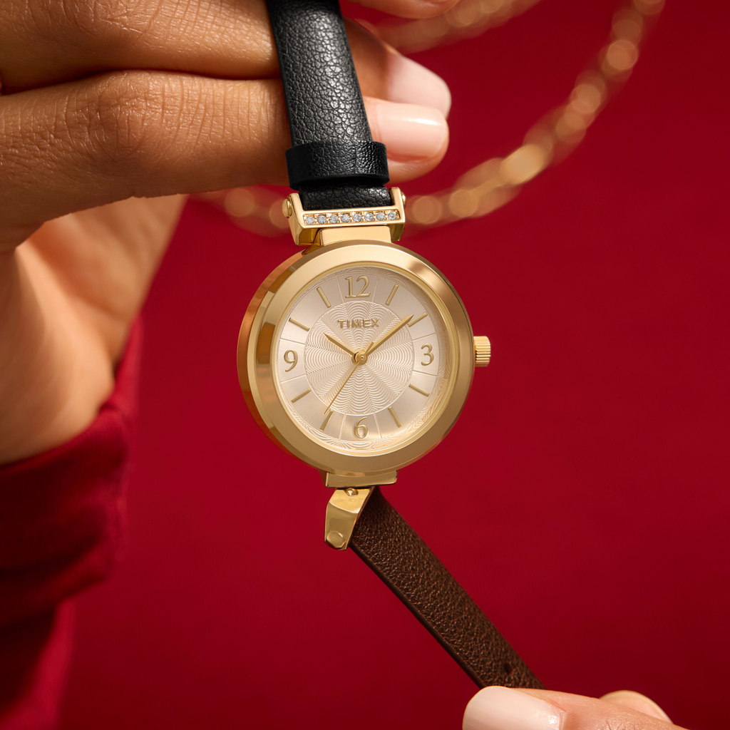 Timex Women's Gold/Black, Silver | Model Tw2w96400