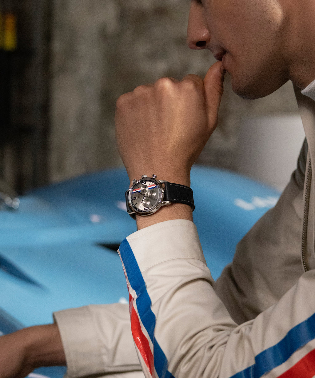 Timex Men's Silver/Black, Stainless/Leather | Tw2w98900