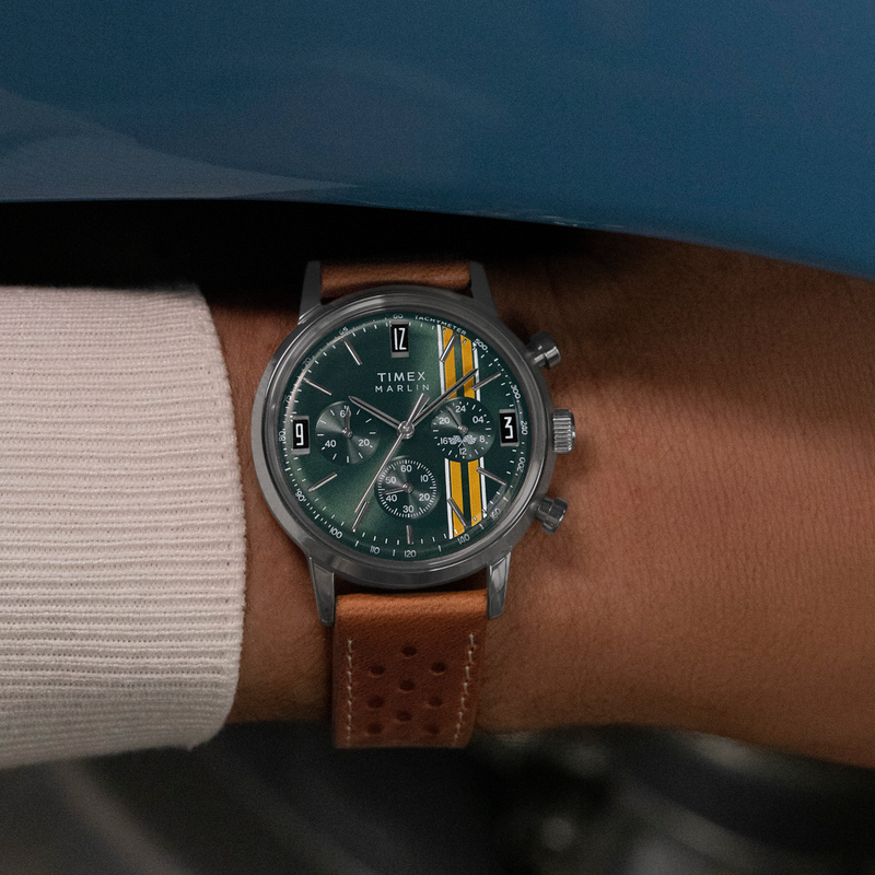 Timex Men's Stainless Steel, Silver/Brown | Tw2w99100