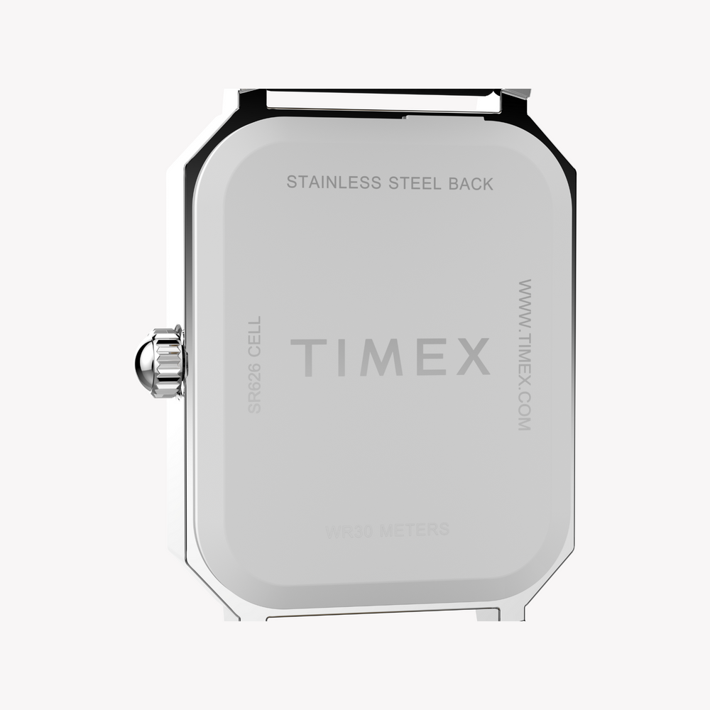 Timex Women's Silver/Black Leather Watch | Tw2y00800 by i-watch