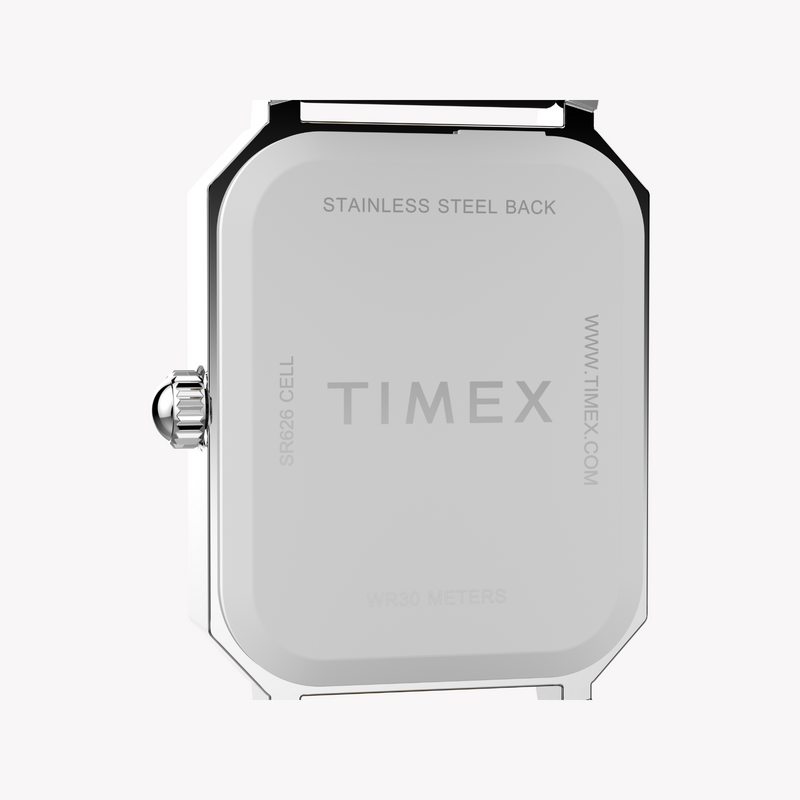 Timex Women's Silver/Black Leather Watch | Tw2y00800 by i-watch