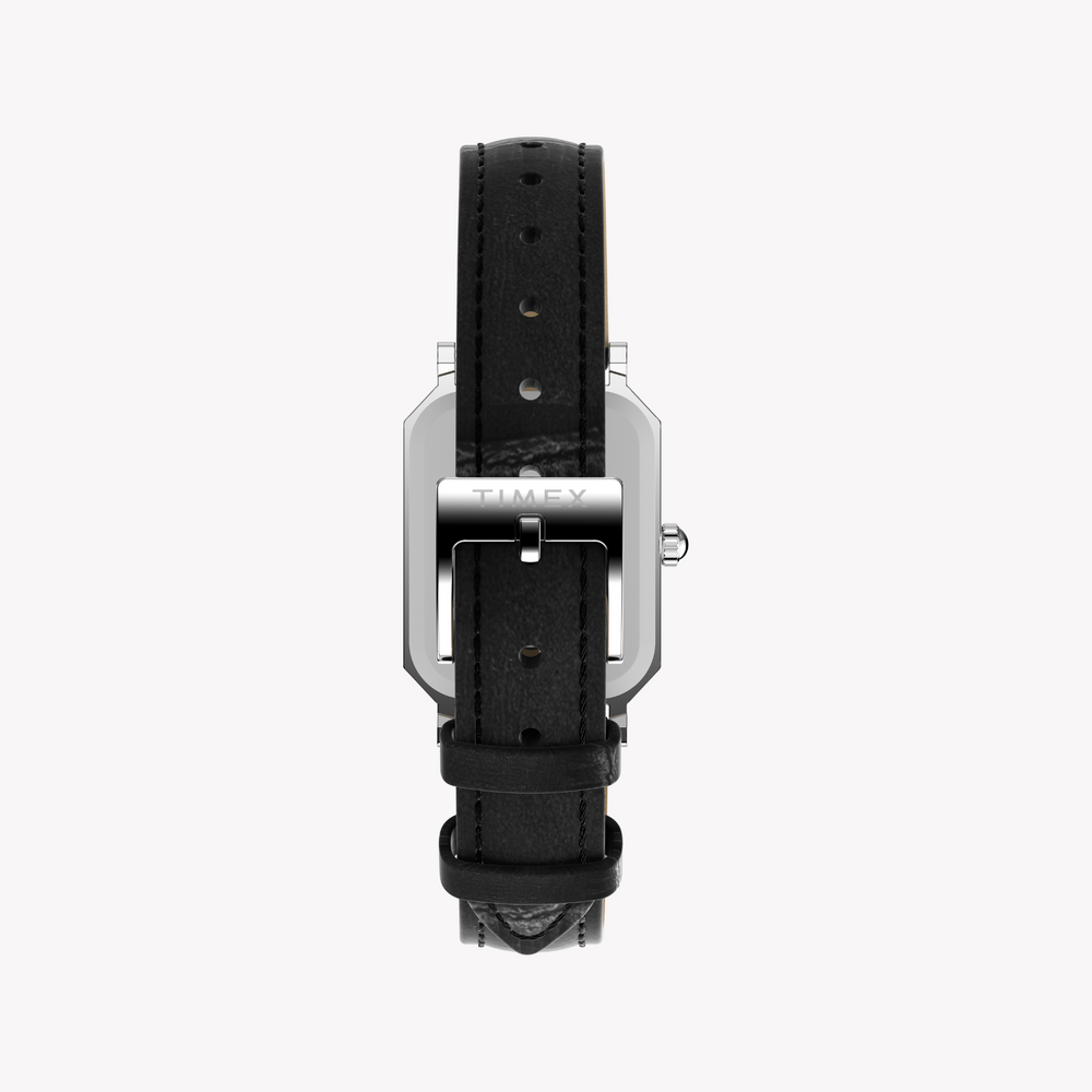 Timex Women's Silver/Black Leather Watch | Tw2y00800 by i-watch