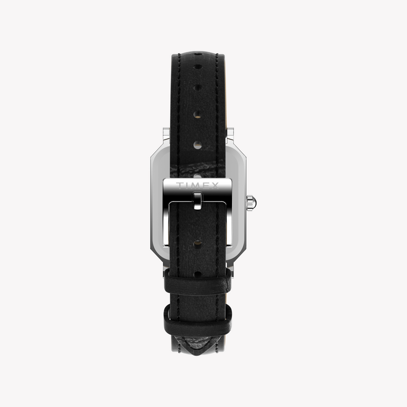 Timex Women's Silver/Black Leather Watch | Tw2y00800 by i-watch