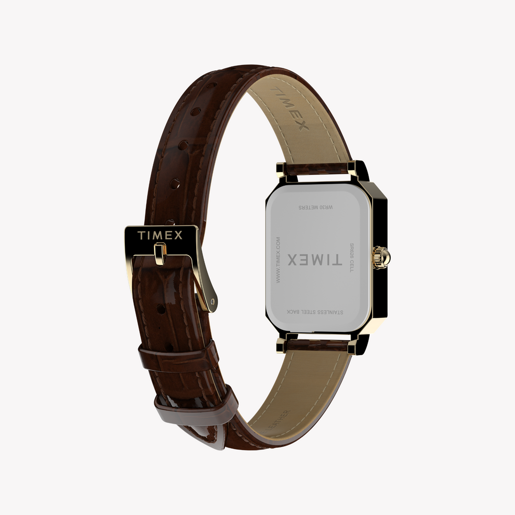 Timex Women's Gold/Brown Quartz Watch | Tw2y00900