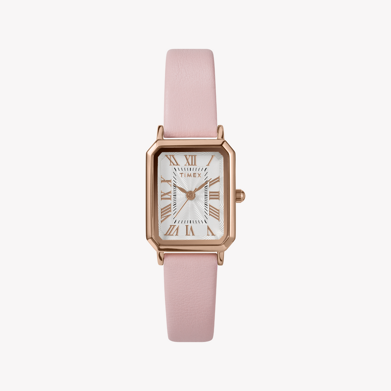 Timex Women's Rose Gold/Pink Leather Watch | Tw2y01100 by i-watch