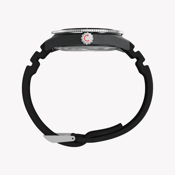 Timex Men's Black Resin Watch, Black/Black | Tw2y02200