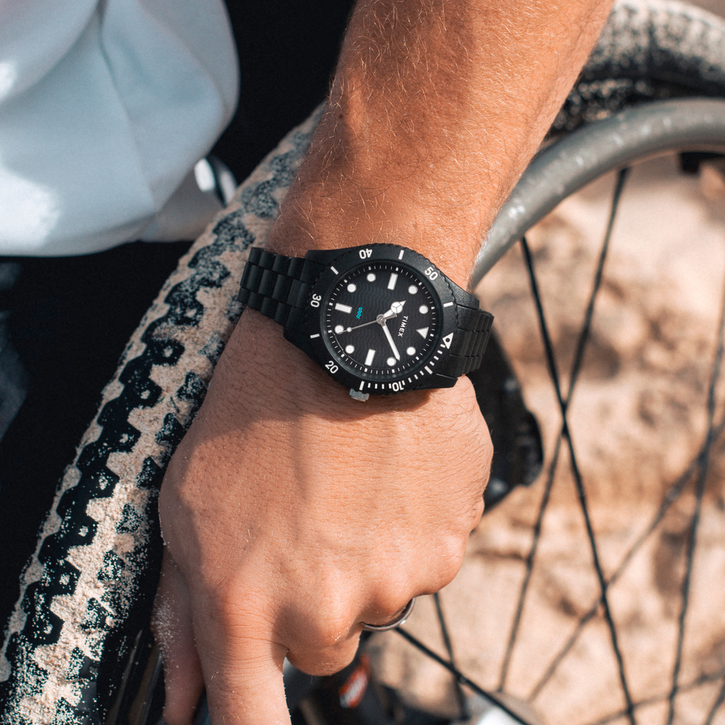 Timex Men's Black Ocean Plastic Watch | Tw2y04500