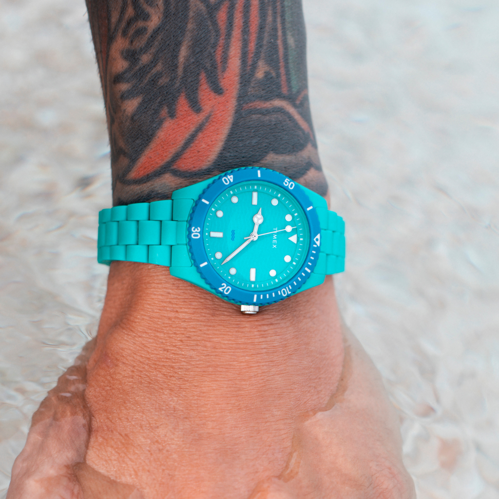 Timex Women's Green Ocean Plastic Watch | Tw2y04700