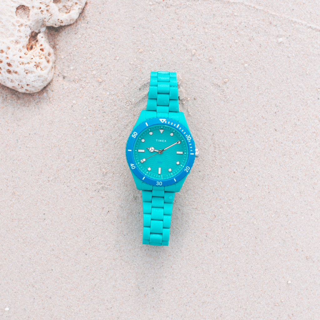 Timex Women's Green Ocean Plastic Watch | Tw2y04700