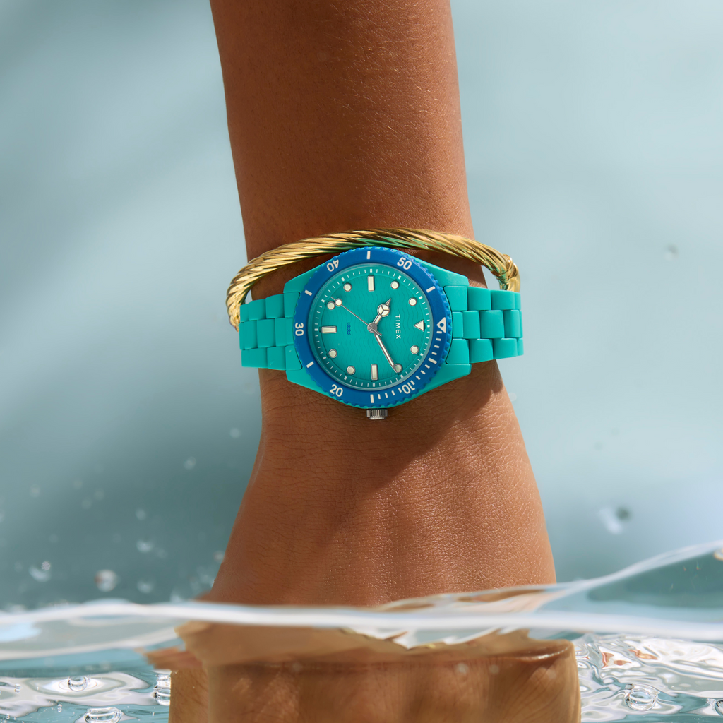 Timex Women's Green Ocean Plastic Watch | Tw2y04700