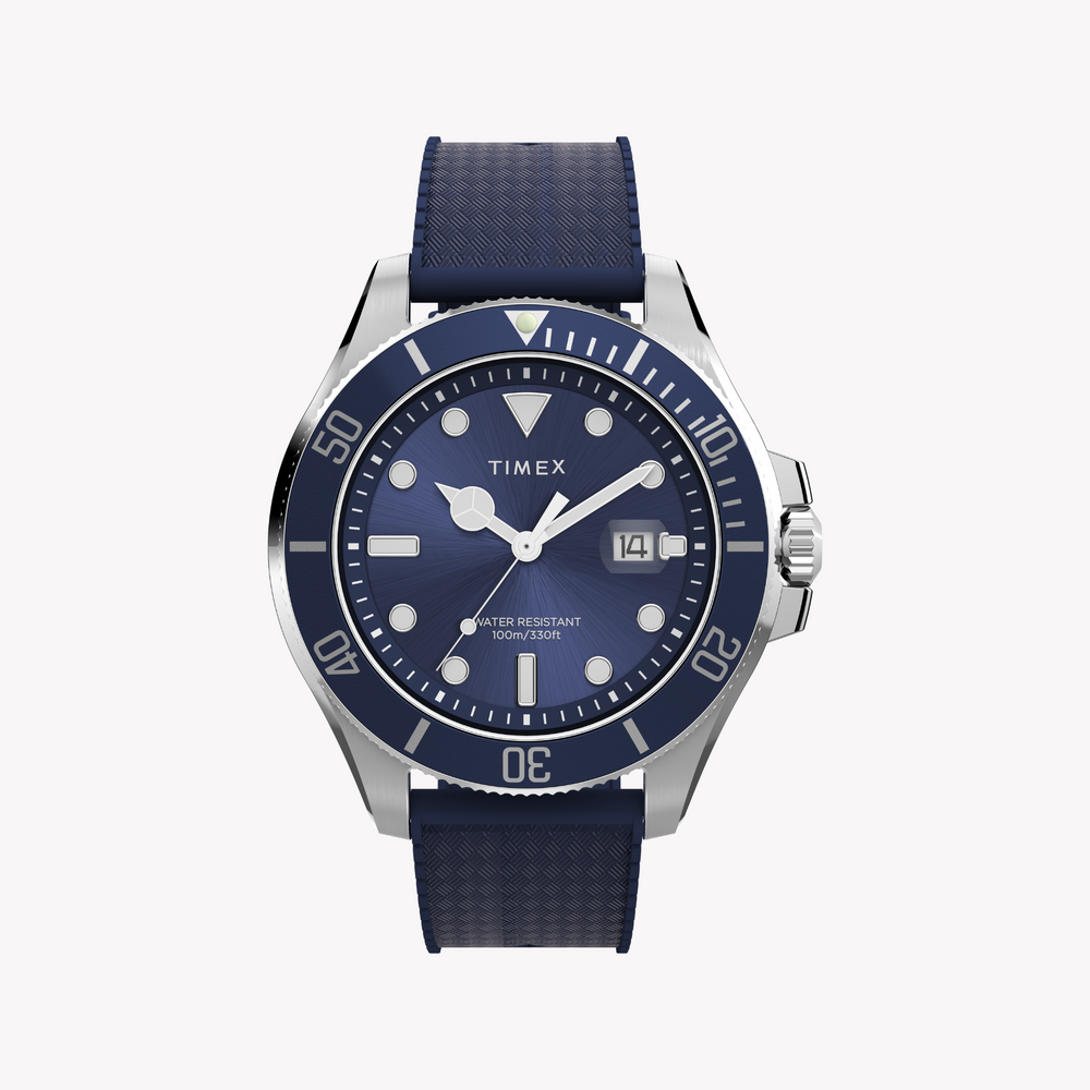 Timex Men's Silver/Blue Watch | Tw2y05000