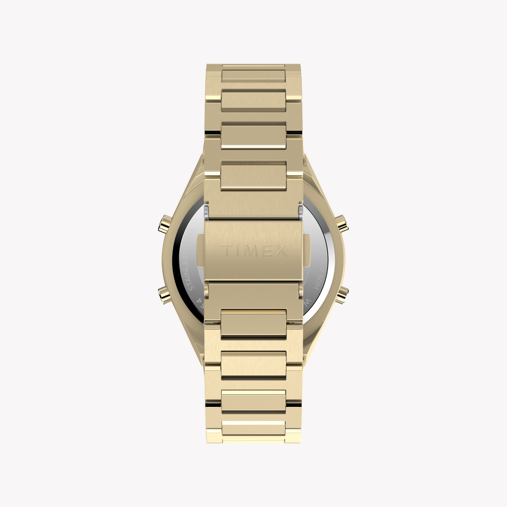 Timex Men's Gold Stainless Steel Watch | Tw2y09700
