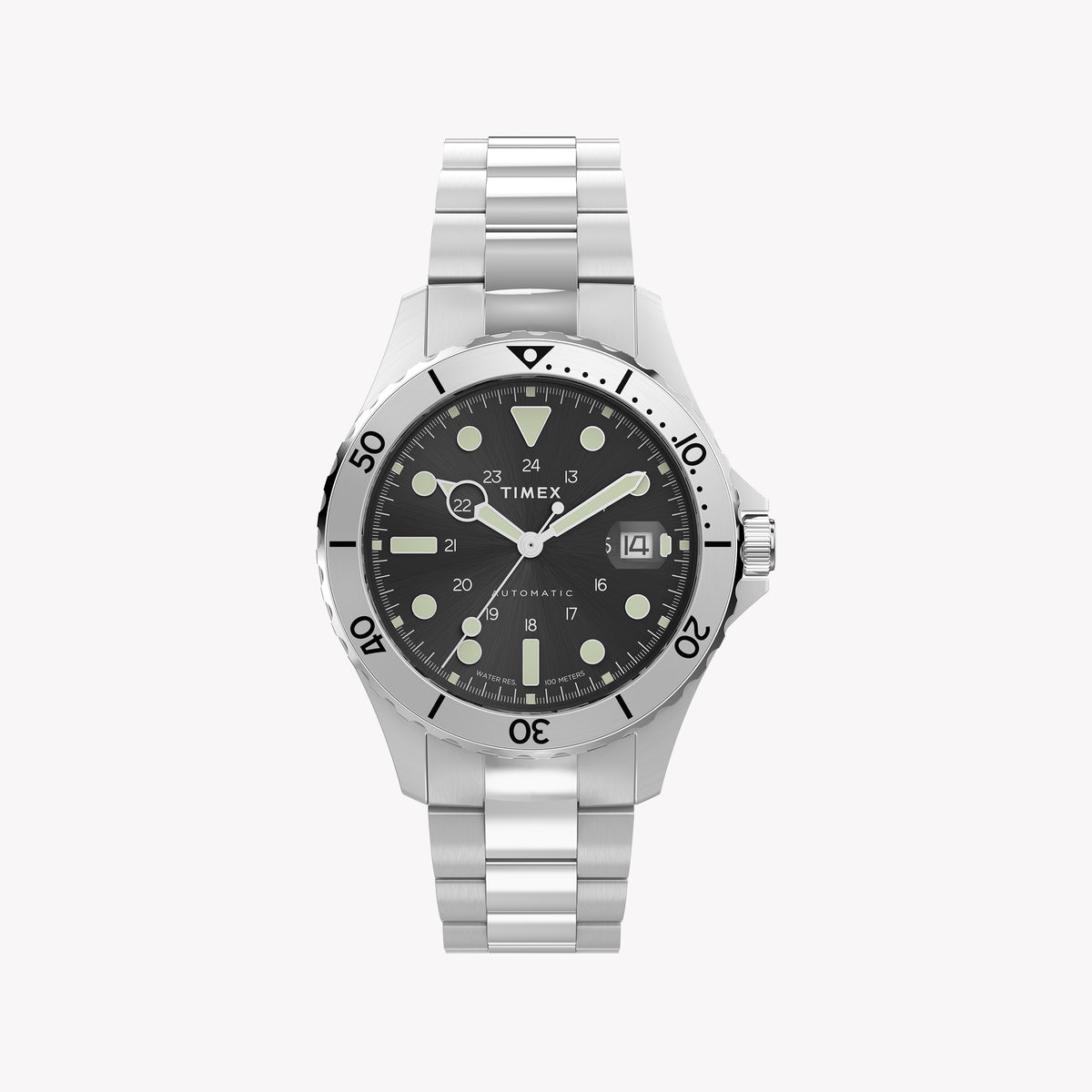 Navi Automatic 41mm SST Case Black Dial Bracelet | TW2Y15300