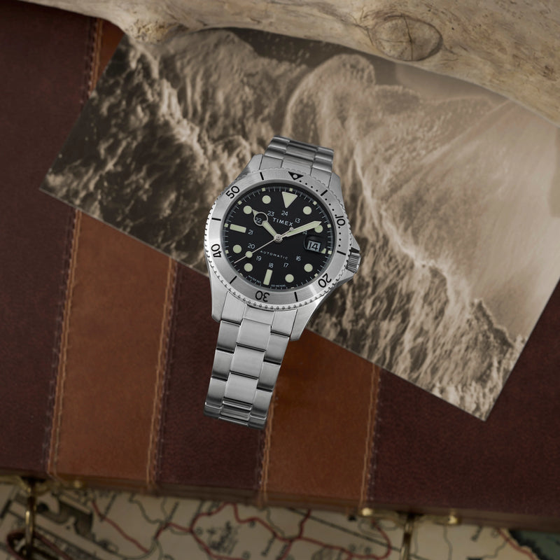 Navi Automatic 41mm SST Case Black Dial Bracelet | TW2Y15300 by i-watch