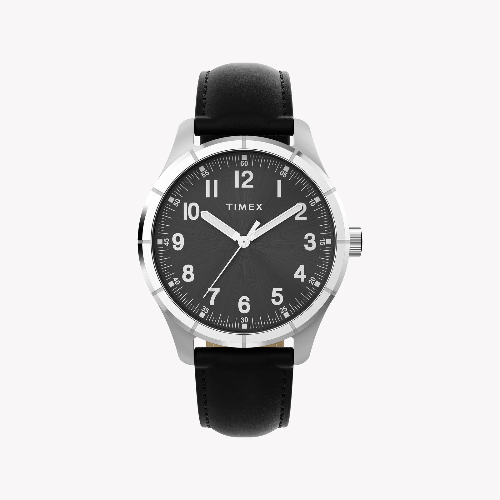 Mens Main Street Silver-tone Case & Black Strap Watch TW2Y16100 by i-watch