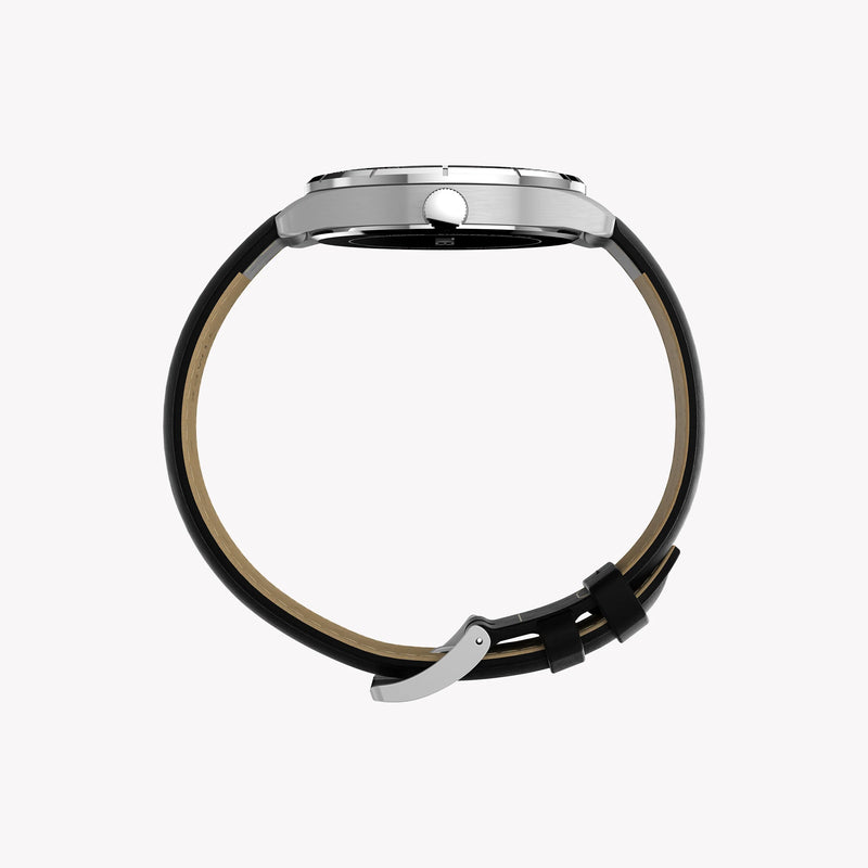 Mens Main Street Silver-tone Case & Black Strap Watch TW2Y16100 by i-watch