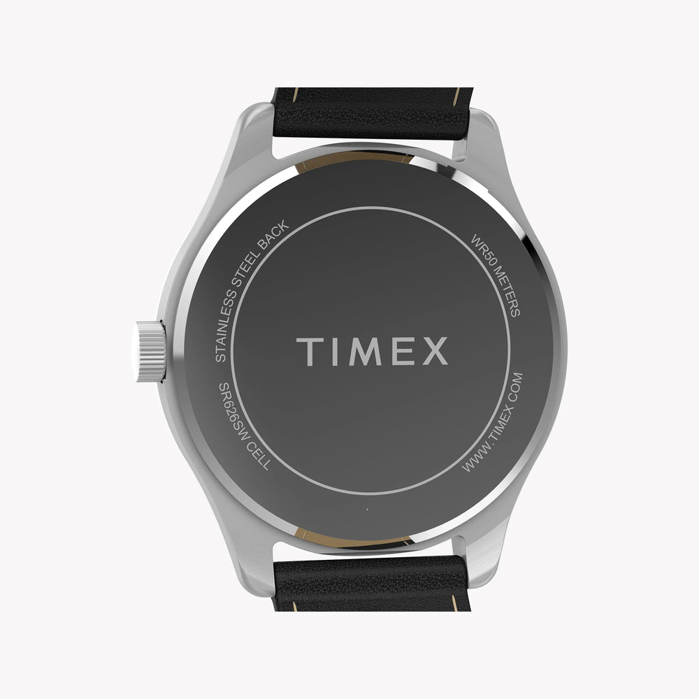 Mens Main Street Silver-tone Case & Black Strap Watch TW2Y16100 by i-watch