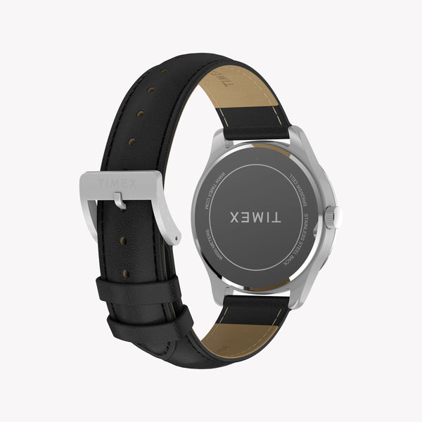 Mens Main Street Silver-tone Case & Black Strap Watch TW2Y16100 by i-watch