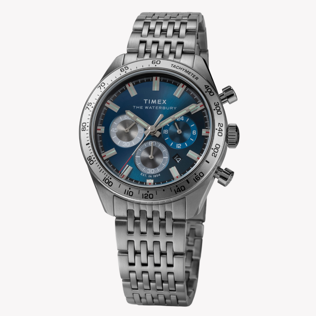 Timex Men's Silver Stainless Steel Watch | Tw2y18500