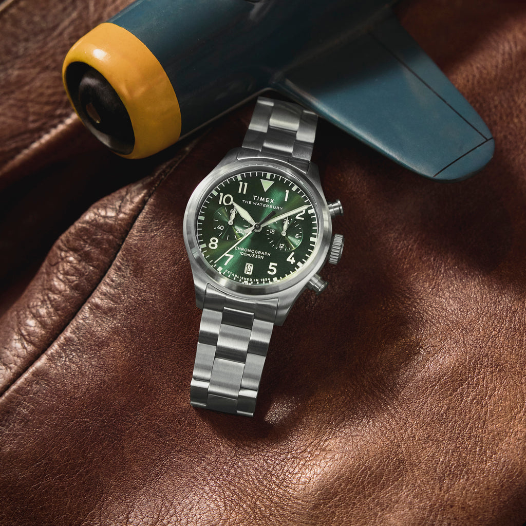 Waterbury Ace Chronograph SST Green Dial Bracelet | Model TW2Y19100