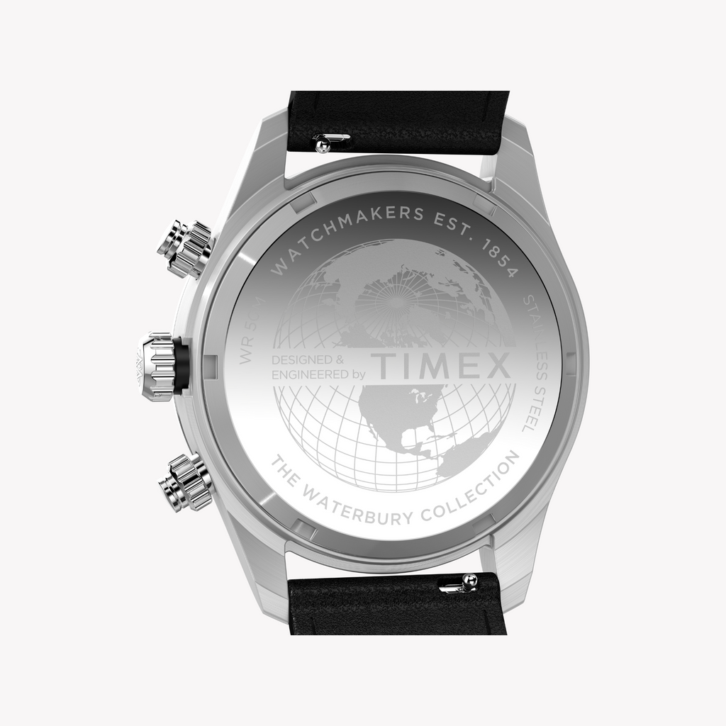 Timex Men's Stainless Steel, Leather | Tw2y19300