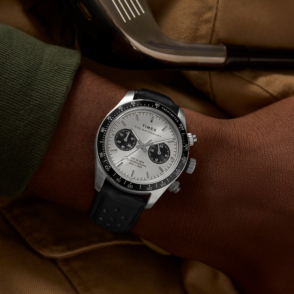 Timex Men's Stainless Steel, Leather | Tw2y19300